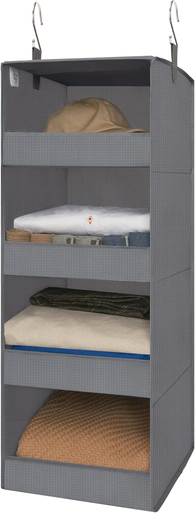 GRANNY SAYS 4-Shelf Hanging Organizer, Closet Hanging Shelves, Closet Hanging by GRANNYSAYS