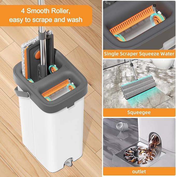 MOPALL Mop and Bucket with Wringer Set - Image 5