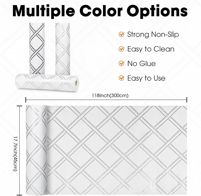 Drawer and Shelf Liner for Kitchen Cabinets Non-Adhesive Cabinet Liners for - Image 6