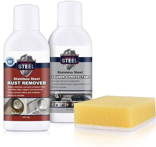 CLEAN MY STEEL – Stainless Steel Rust Stain Remover Kit by CleanMySteel