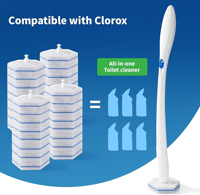 oshang Toilet Cleaner Refills, Toilet Refill Pads, Disposable Toilet Brush Heads - Image 4