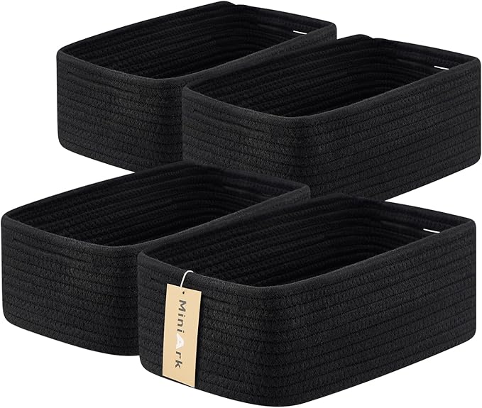 Small Storage Baskets for Organizing | Closet Organizer Bins | Shelf Toy Basket by MiniArkStorageBasketsHome