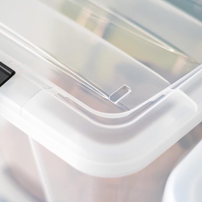 IRIS USA 40 Qt Stackable Plastic Storage Bins