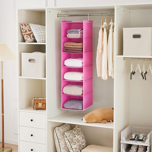 MAX Houser 6-Shelf Hanging Closet Organizer, Hanging Storage Shelves - Image 2