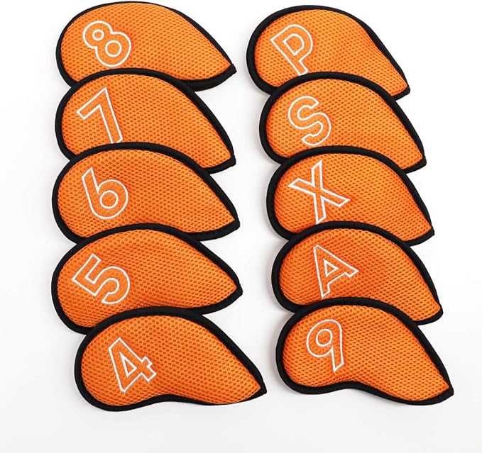 Montela Golf Iron Covers, Golf Iron Head Covers Mesh Golf Iron Covers Set 10pcs - Image 7
