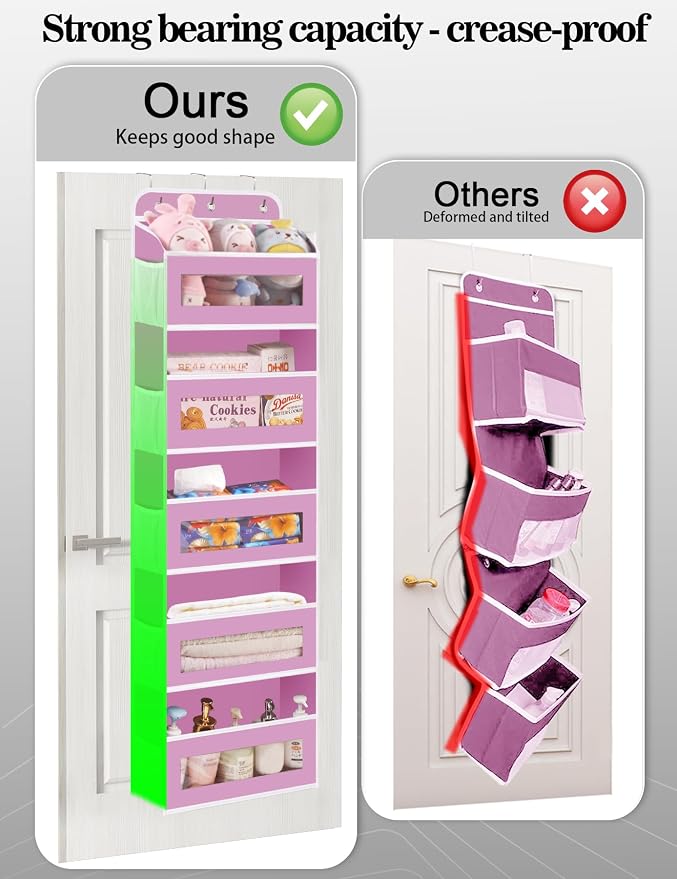 Over The Door Organizer, 5 Shelves Closet Door Hanging Organizer
