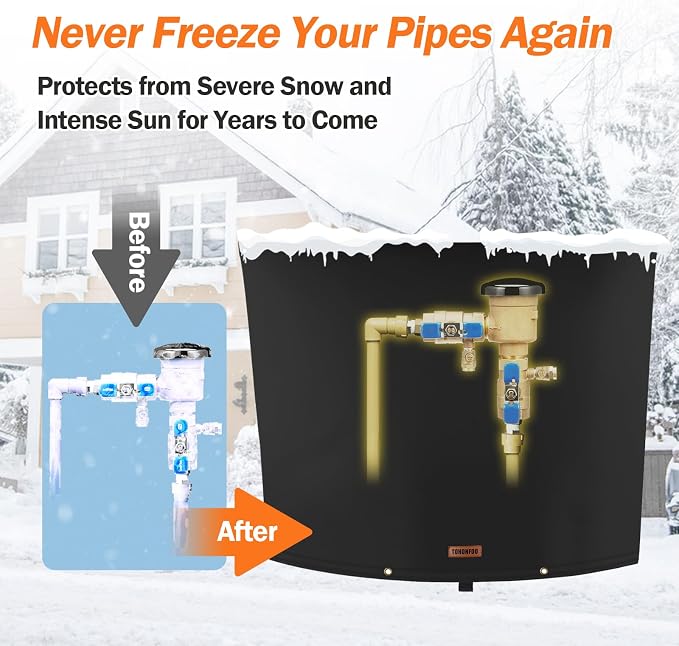 TOHONFOO Backflow Preventer Pipe Insulation Cover - Image 3
