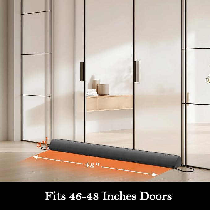 Sunolga 48" Door Draft Stopper Blocks Hot and Cold Air - Image 2