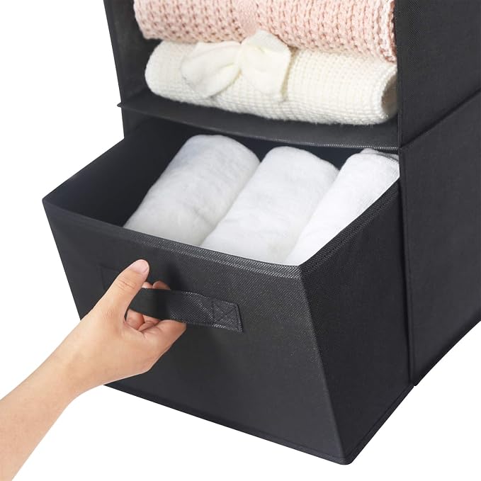 MAX Houser 4-Shelf Hanging Closet Organizer, Space Saver, Cloth Hanging Shelves - Image 6