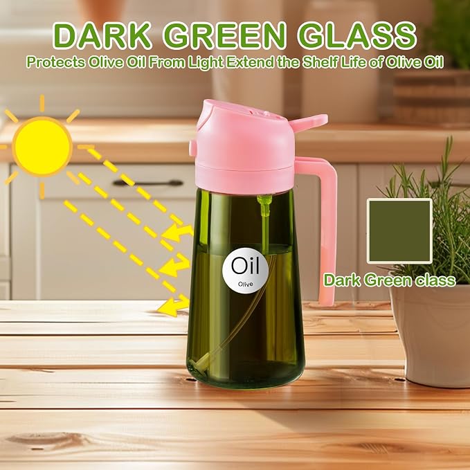 YARRAMATE 16oz/470ml Dark Green Oil Sprayer - Image 3