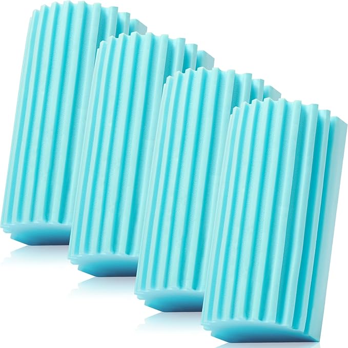 4 Pack Damp Dusting Sponge Duster, Reusable Household Cleaning Sponge Tool by MrScrubCleaninghelpers