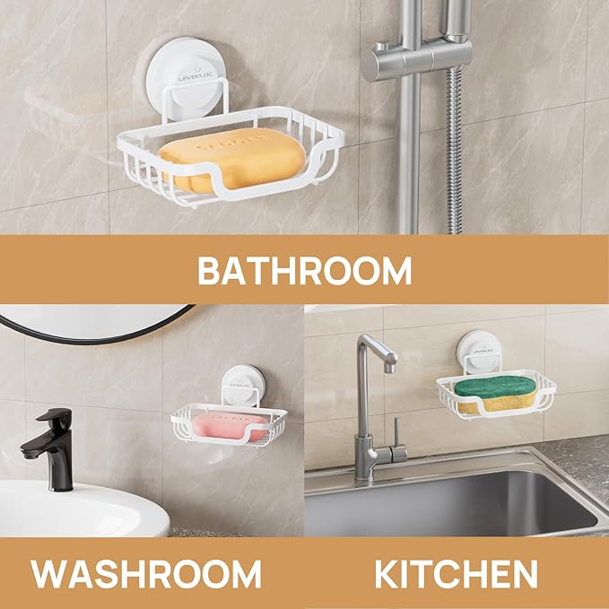 LEVERLOC Soap Dish, Soap Bar Holder - Image 7