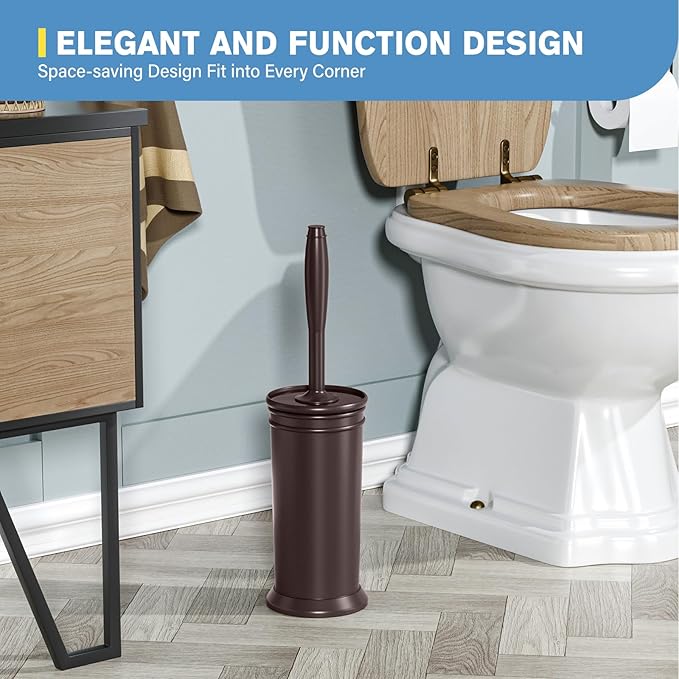 UPTRONIC Toilet Brush, Aluminum Alloy Toilet Brush and Holder Set - Image 7