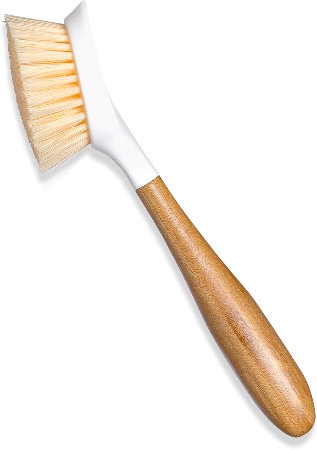 Full Circle Daily Dish Brush-Bamboo Handle Dish Brush–Sustainable Kitchen Cleaning with Tough Bristles-Natural Dish Scrubber,Nonstick & Cast Iron Cleaner-Long Handle Brush for Dishes,Pots,and Pans