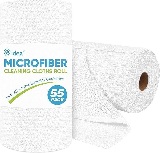 AIDEA Microfiber Cleaning Cloth Roll, Microfiber Towels by AIDEAHOME