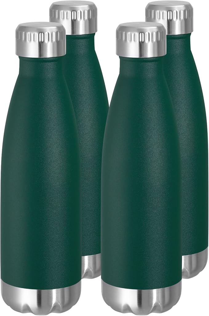 VEGOND 17oz Stainless Steel Water Bottles Bulk, Reusable Metal Sports Water by VEGOND