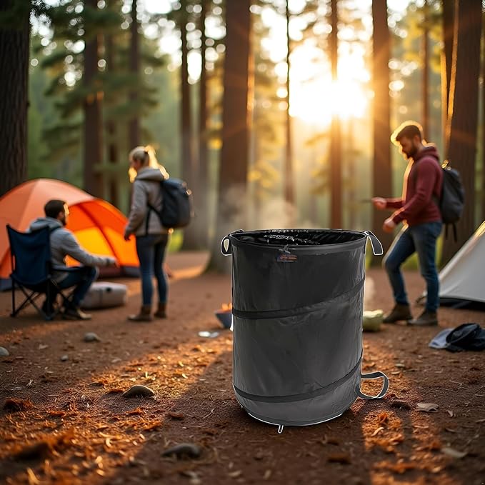 YUDI & GARDEN 45 Gallon Collapsible Garden Bag｜Collapsible Trash Can｜Camping - Image 7