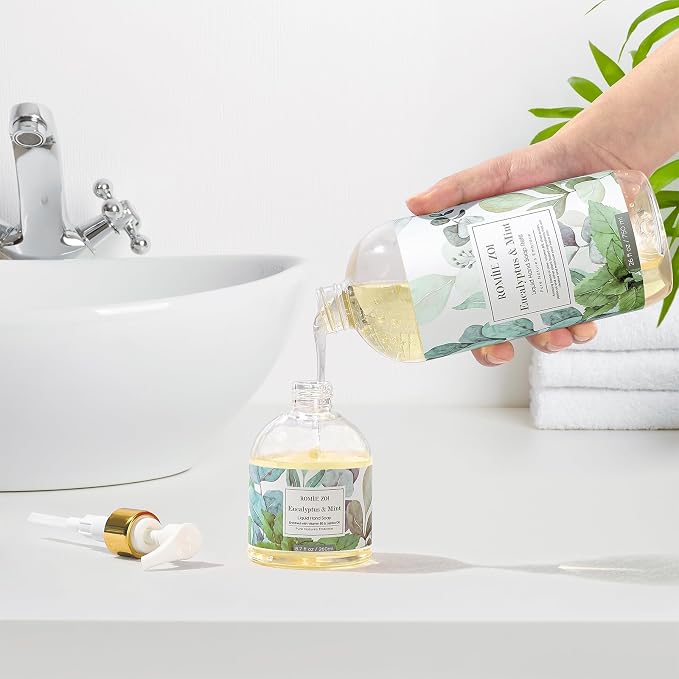 ROMIIE ZOI Liquid Hand Soap Refills, Eucalyptus & Mint, Gentle & Moisturizing - Image 4