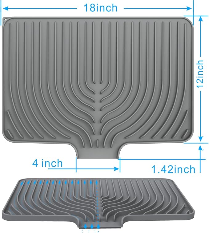 Dish Drying Matt for Kitchen Counter, Kitchen Dry Mats for Dishes Drying Pad - Image 5