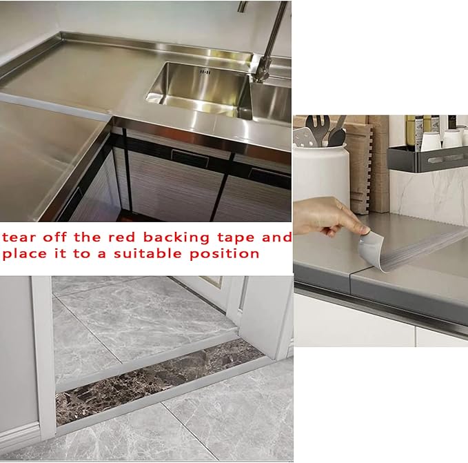 Floor/Door Flat Transition Strip & Self-Adhesive Vinyl Edge Trim - Image 5