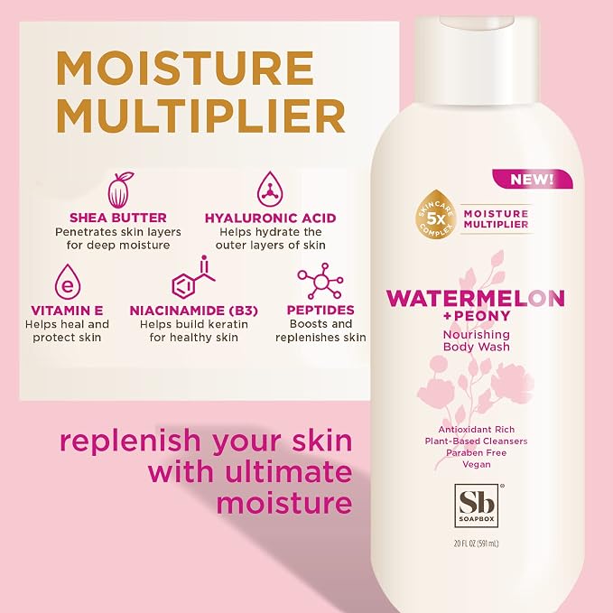 Soapbox Body Wash, Watermelon + Peony Body Wash - Image 3