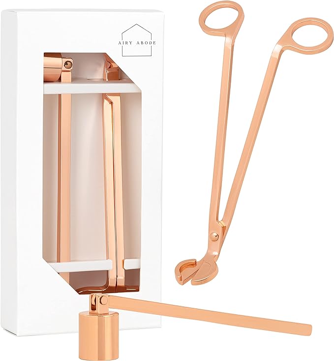 Candle Wick Trimmer and Candle Snuffer Accessory Set – Pick Your Color by Airy+Abode