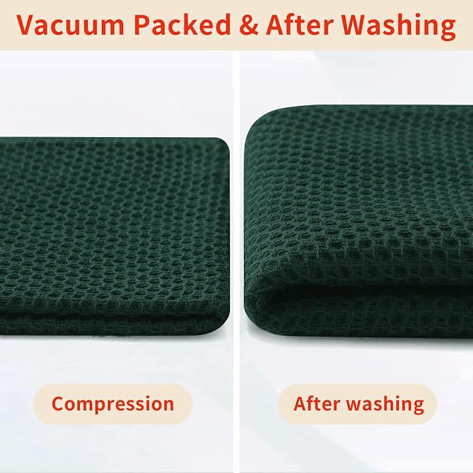 Homaxy 100% Cotton Waffle Weave Kitchen Dish Cloths, Ultra Soft Absorbent Quick - Image 8