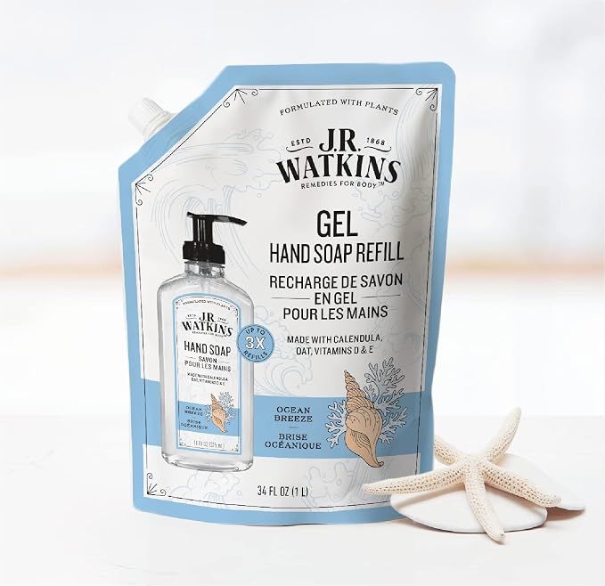 Hand Soap Gel Ocean Breeze 34floz Refill - Image 6