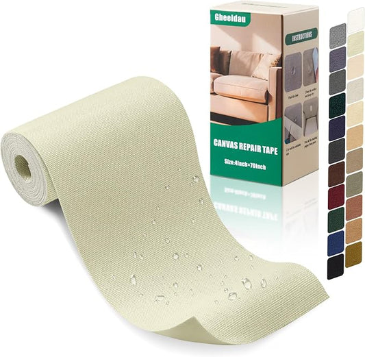 Canvas Repair Tape 4×70 Inch Waterproof Self-Adhesive Fabric Repair Patch by Givethingsanewlife