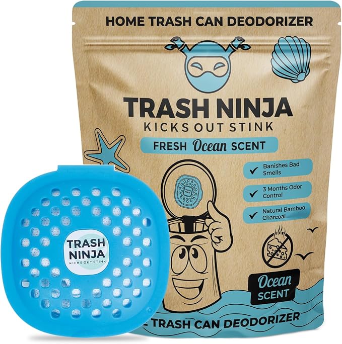 Trash Ninja Trash Can Deodorizer – Stick-On Air Freshener by EllisHarper