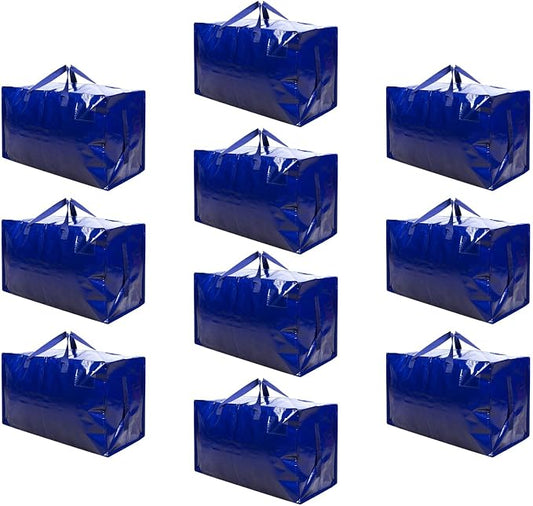 VENO 10 Pack Moving and Storage Bags, Heavy Duty, Alternative to Moving Boxes by Veno