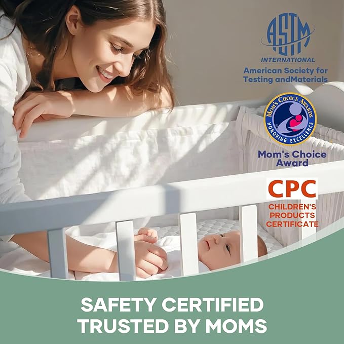 OhGeni 100% Waterproof Mattress Protector, Mini Crib-2 Pack Size Mattress Pad - Image 9