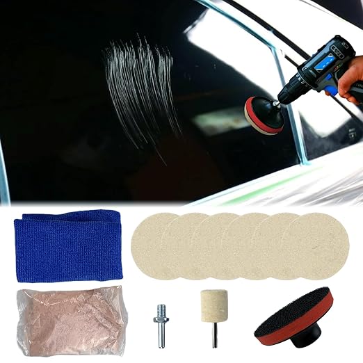9Pcs/Set Glass Polishing Kit, 100g Cerium Oxide Powder Polishing Kit - Image 2
