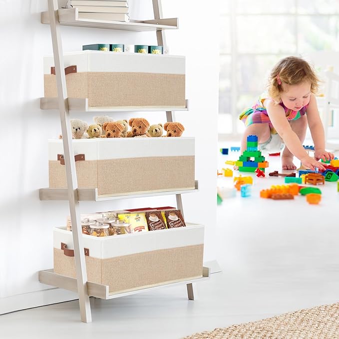 6 Pack Fabric Storage Bins, Large Storage Baskets - Image 2