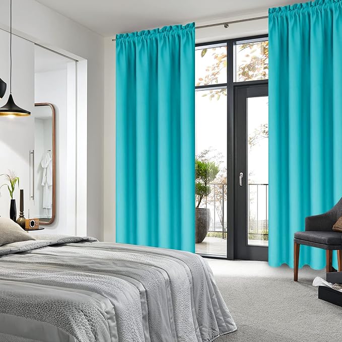 DWCN Blackout Curtains for Bedroom – Thermal Insulated Energy Saving Drapes for - Image 2