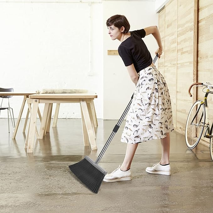 kelamayi Broom and Dustpan Set for Home, Indoor&Outdoor Sweeping, Stand Up - Image 5