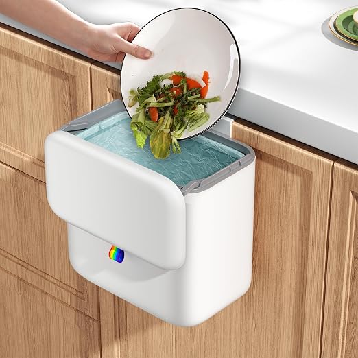 Kitchen Compost Bin with Lid by Unknown
