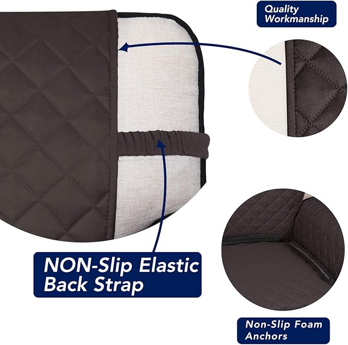 PureFit Reversible Quilted Sofa Cover, Water Resistant Slipcover Furniture - Image 3