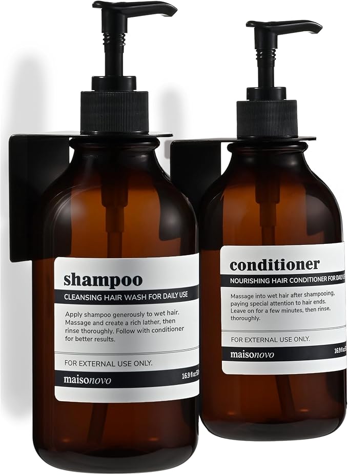 MaisoNovo Shampoo and Conditioner Dispenser by MaisoNovo-TheArtofSustainableLiving