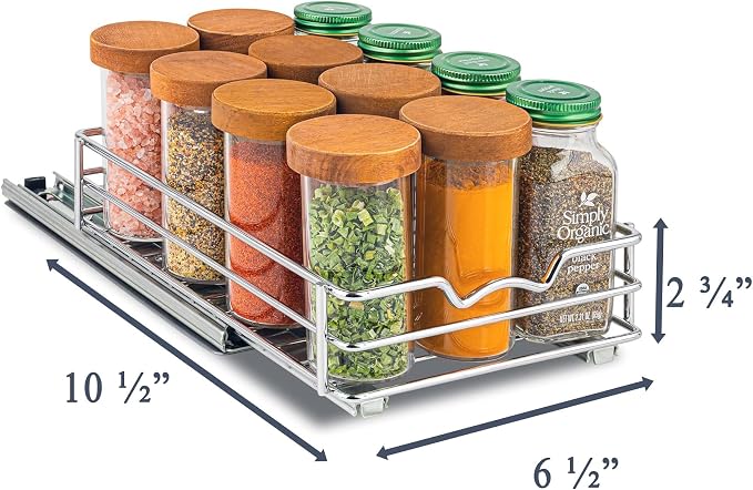 Pull Out Cabinet Organizer for Spices, Cans - Image 3