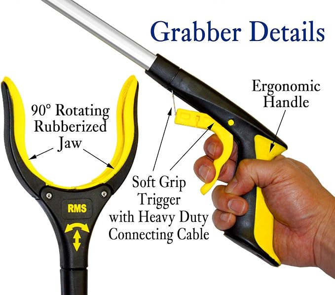 RMS 2-Pack 32 Inch Extra Long Grabber Reacher - Image 3