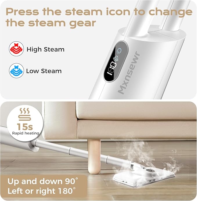 Steam Mop All-in-one for Floor Cleaning, Detachable Handheld Floor Steamer - Image 4