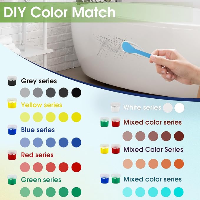 Fiberglass Tub Repair Kit, Porcelain Sink and Bathtub Repair Kit - Image 2