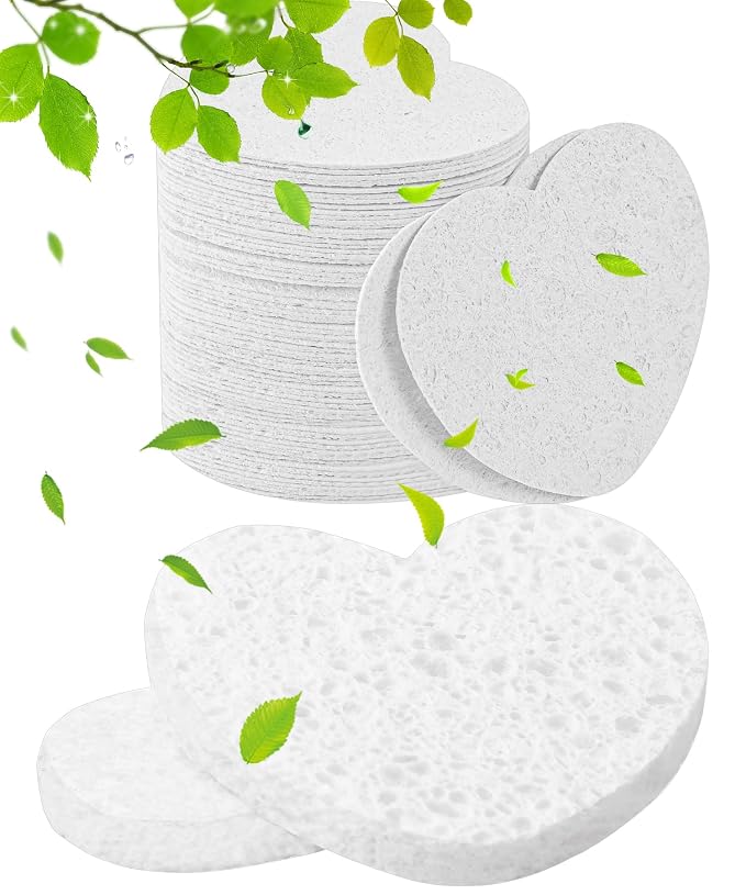 50-Count Compressed Facial Sponges by METUUTER