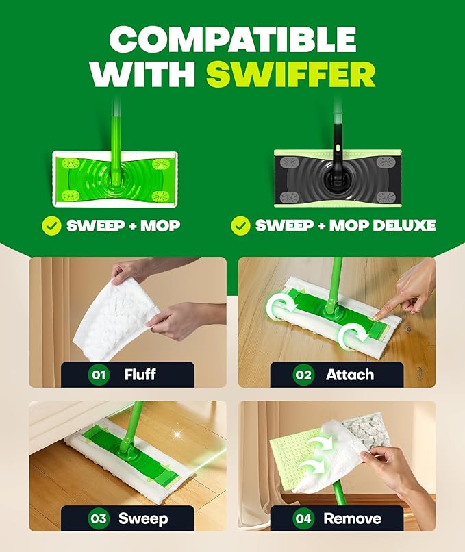 60 Count Heavy Duty Dry Sweeping Cloths Refills - Image 5