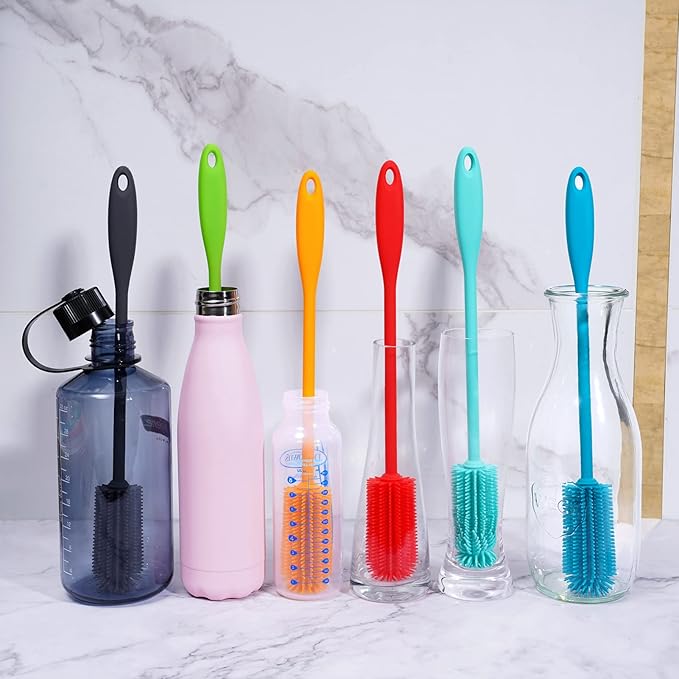 Silicone Bottle Brush, Water Bottle Cleaner Brush - Image 7
