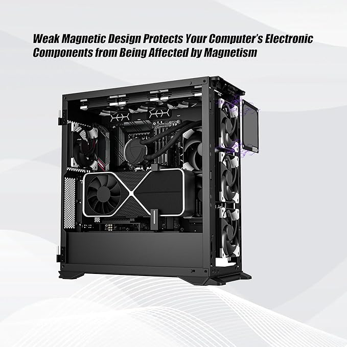 140mm PC Dust Filter for Computer Cooler Fan/PSU/Routers PVC 50 Mesh, Magnetic - Image 5