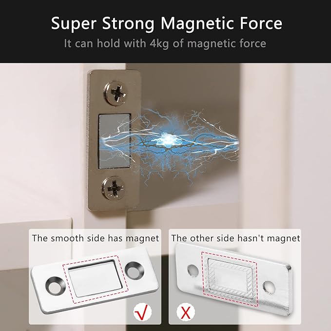 Cabinet Magnetic Catch, 20 Pack Ultra Thin Magnetic Cabinet Door Catch - Image 2