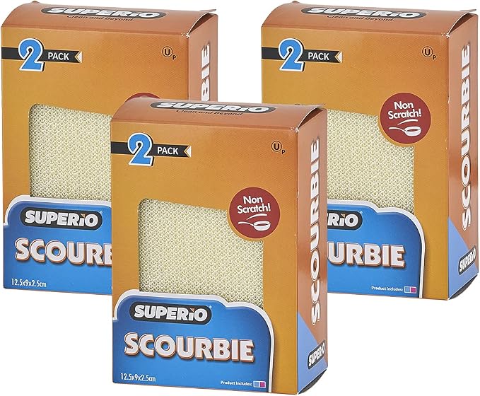 Superio Nylon Cleaning Pad, Dish Scrubbers, Copper cookware, Dishes and - Image 2
