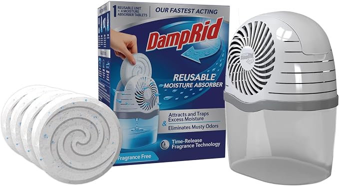 DampRid Moisture Absorber Drop-in Tablet Refill Pack, Fragrance Free, 15.8 oz. by DampRid